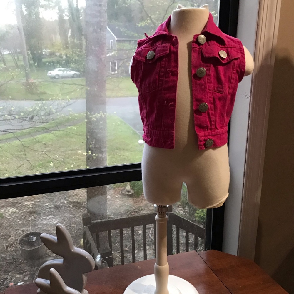 Enyce Sean Comb Hot Pink Jean Vest 12 Month Girl